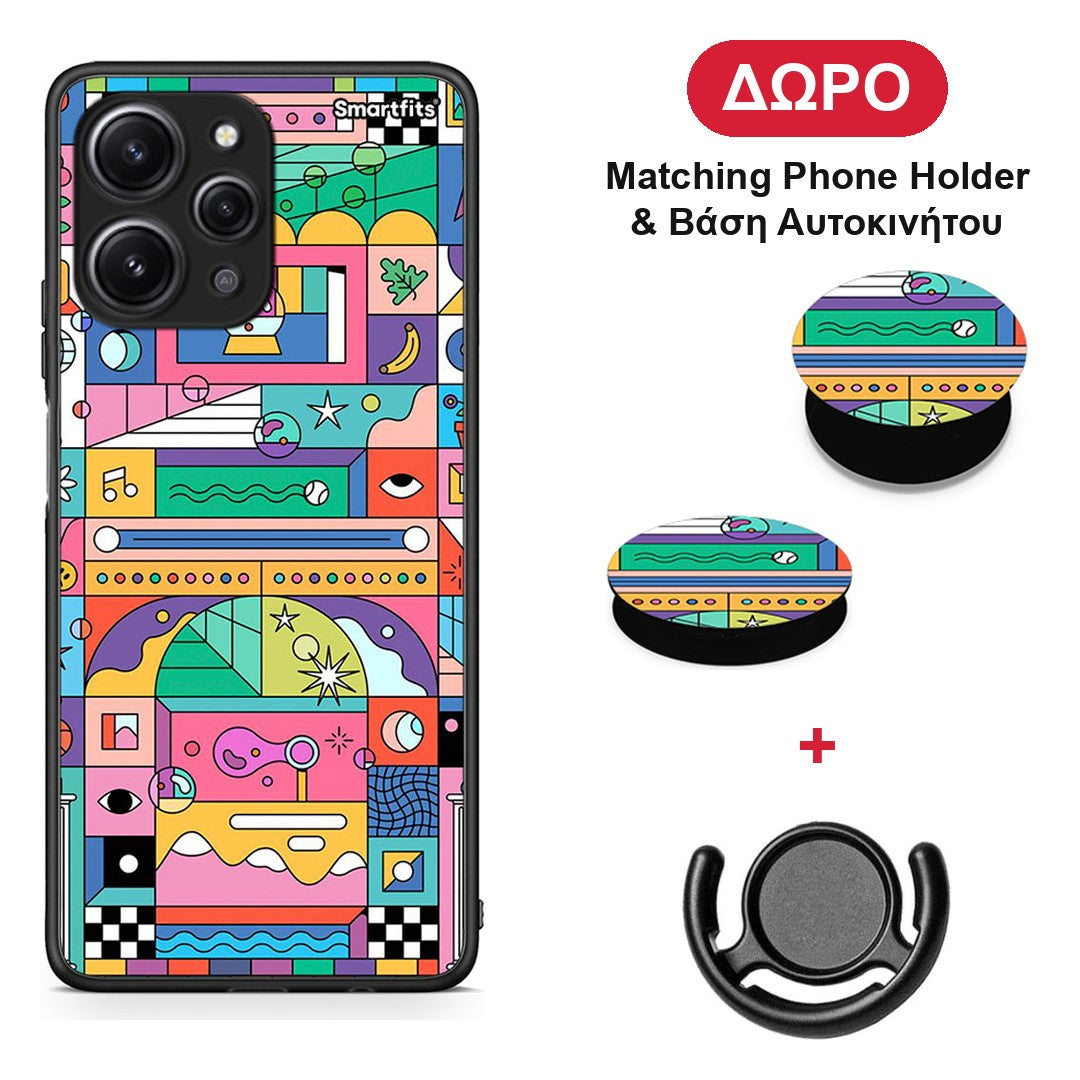 Bubbles Soap - Xiaomi Redmi 12 4G θήκη + Δώρο Phone Holder & Βάση Αυτοκινήτου