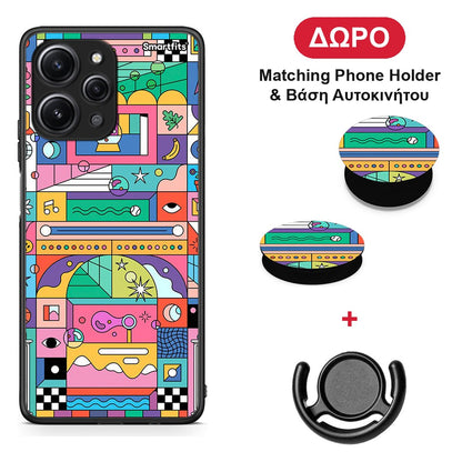 Bubbles Soap - Xiaomi Redmi 12 4G θήκη + Δώρο Phone Holder & Βάση Αυτοκινήτου