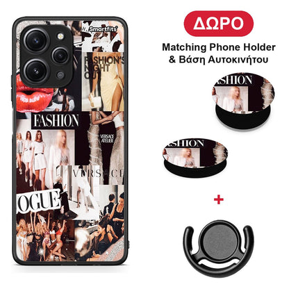 Collage Fashion - Xiaomi Redmi 12 4G θήκη + Δώρο Phone Holder & Βάση Αυτοκινήτου
