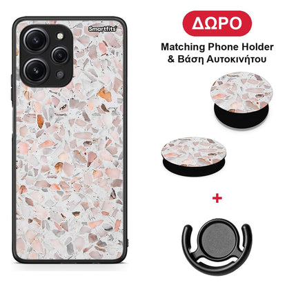 Marble Terrazzo - Xiaomi Redmi 12 4G θήκη + Δώρο Phone Holder & Βάση Αυτοκινήτου