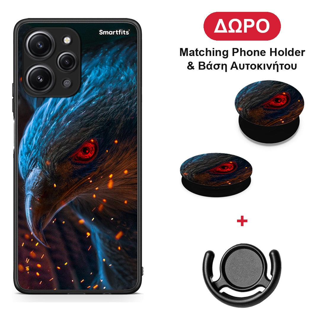 PopArt Eagle - Xiaomi Redmi 12 4G θήκη + Δώρο Phone Holder & Βάση Αυτοκινήτου