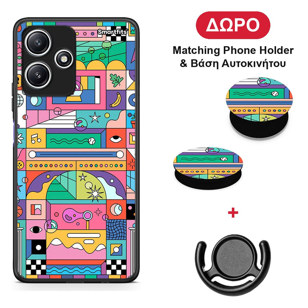 Bubbles Soap - Xiaomi Redmi 12 5G θήκη + Δώρο Phone Holder & Βάση Αυτοκινήτου