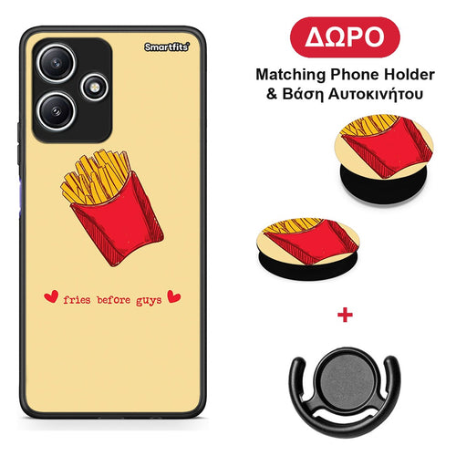 Fries Before Guys - Xiaomi Redmi 12 5G θήκη + Δώρο Phone Holder & Βάση Αυτοκινήτου