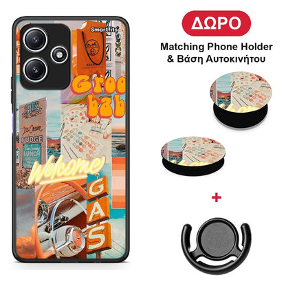 Groovy Babe - Xiaomi Redmi 12 5G θήκη + Δώρο Phone Holder & Βάση Αυτοκινήτου
