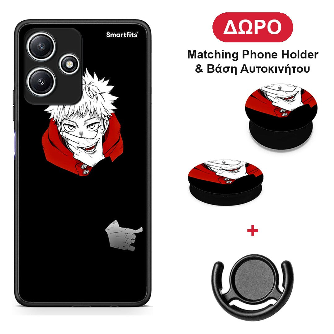 Itadori Anime - Xiaomi Redmi 12 5G θήκη + Δώρο Phone Holder & Βάση Αυτοκινήτου
