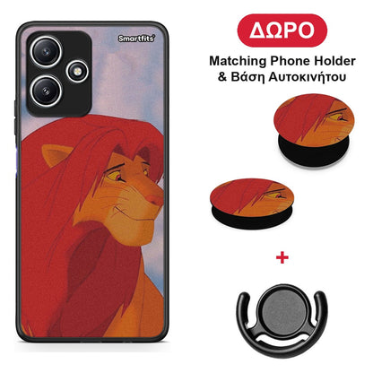Lion Love 1 - Xiaomi Redmi 12 5G θήκη + Δώρο Phone Holder & Βάση Αυτοκινήτου