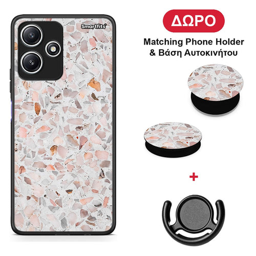 Marble Terrazzo - Xiaomi Redmi 12 5G θήκη + Δώρο Phone Holder & Βάση Αυτοκινήτου