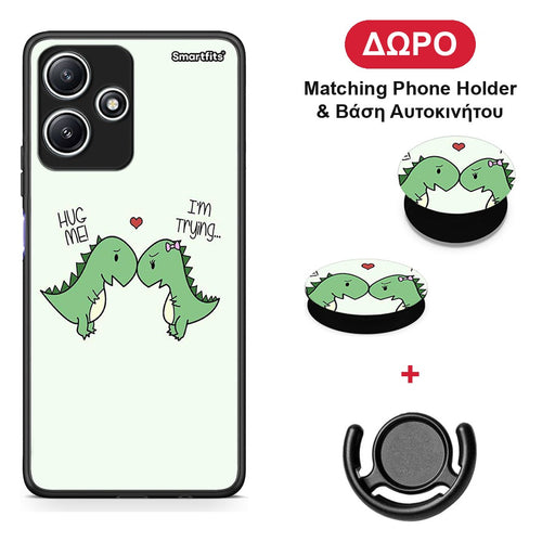 Valentine Rex - Xiaomi Redmi 12 5G θήκη + Δώρο Phone Holder & Βάση Αυτοκινήτου