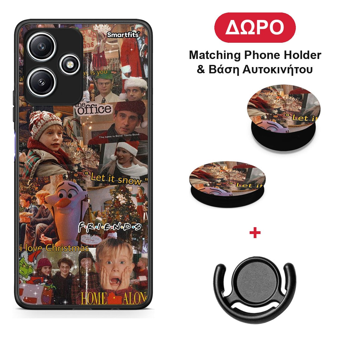 Xmas Wishes - Xiaomi Redmi 12 5G θήκη + Δώρο Phone Holder & Βάση Αυτοκινήτου