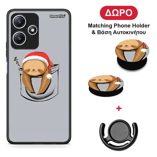 Xmas Zzzz - Xiaomi Redmi 12 5G θήκη + Δώρο Phone Holder & Βάση Αυτοκινήτου