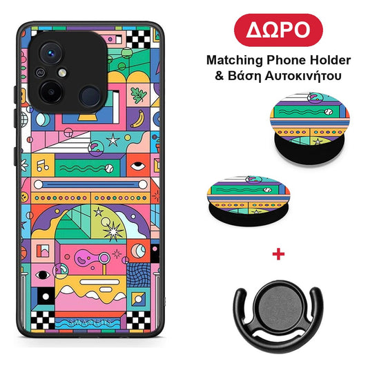 Bubbles Soap - Xiaomi Redmi 12C θήκη + Δώρο Phone Holder & Βάση Αυτοκινήτου