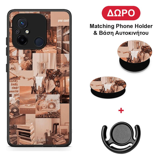 Collage You Can - Xiaomi Redmi 12C θήκη + Δώρο Phone Holder & Βάση Αυτοκινήτου