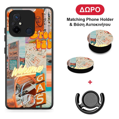 Groovy Babe - Xiaomi Redmi 12C θήκη + Δώρο Phone Holder & Βάση Αυτοκινήτου
