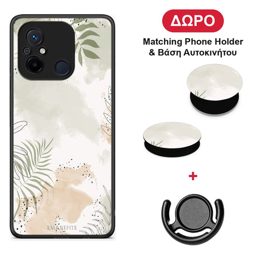 Nude Plants - Xiaomi Redmi 12C θήκη + Δώρο Phone Holder & Βάση Αυτοκινήτου