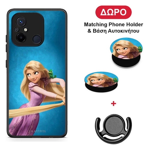 Tangled 2 - Xiaomi Redmi 12C θήκη + Δώρο Phone Holder & Βάση Αυτοκινήτου