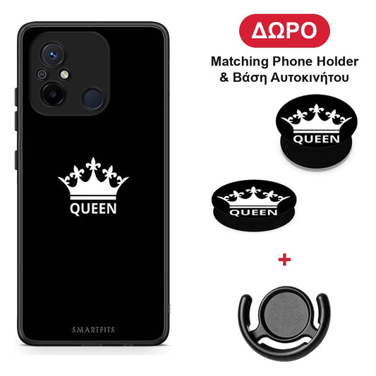 Valentine Queen - Xiaomi Redmi 12C θήκη + Δώρο Phone Holder & Βάση Αυτοκινήτου