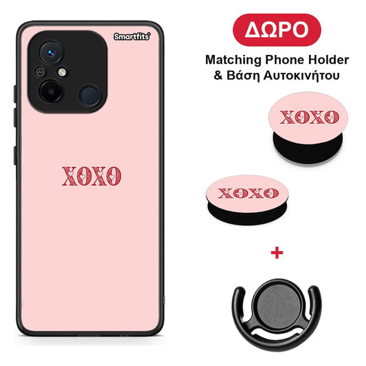 XOXO Love - Xiaomi Redmi 12C θήκη + Δώρο Phone Holder & Βάση Αυτοκινήτου