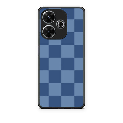 Θήκη Xiaomi Redmi 13 Denim Blue Checkerboard από τη Smartfits με σχέδιο στο πίσω μέρος και μαύρο περίβλημα | Xiaomi Redmi 13 Denim Blue Checkerboard case with colorful back and black bezels