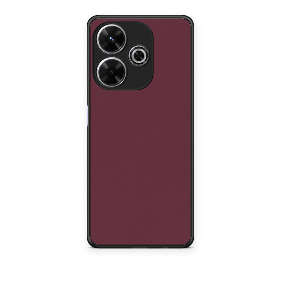 Θήκη Xiaomi Redmi 13 Muted Burgundy από τη Smartfits με σχέδιο στο πίσω μέρος και μαύρο περίβλημα | Xiaomi Redmi 13 Muted Burgundy case with colorful back and black bezels