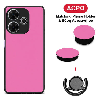 Rose Pink - Xiaomi Redmi 13 θήκη + Δώρο Phone Holder & Βάση Αυτοκινήτου