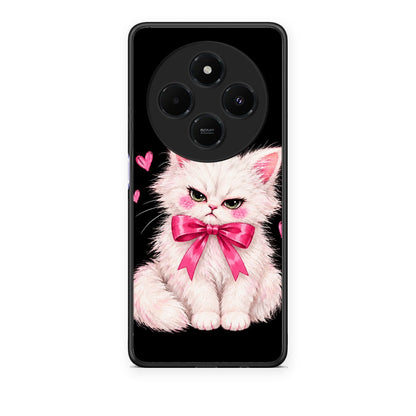 Θήκη Xiaomi Redmi 14C NFC / A3 Pro / Poco 75 4G / 5G Grumpy Party Kitten on Black από τη Smartfits με σχέδιο στο πίσω μέρος και μαύρο περίβλημα | Xiaomi Redmi 14C NFC / A3 Pro / Poco 75 4G / 5G Grumpy Party Kitten on Black case with colorful back and black bezels