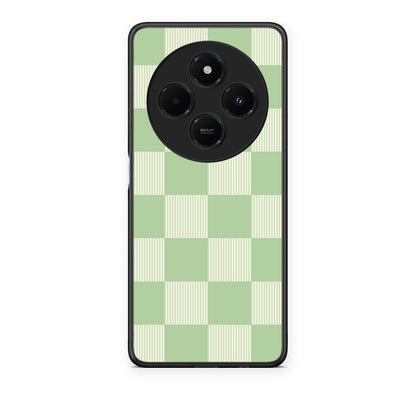 Θήκη Xiaomi Redmi 14C NFC / A3 Pro / Poco 75 4G / 5G Sage and Cream Striped Checks από τη Smartfits με σχέδιο στο πίσω μέρος και μαύρο περίβλημα | Xiaomi Redmi 14C NFC / A3 Pro / Poco 75 4G / 5G Sage and Cream Striped Checks case with colorful back and black bezels
