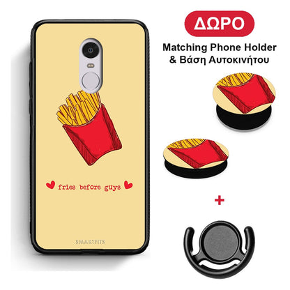Fries Before Guys - Xiaomi Redmi 5 θήκη + Δώρο Phone Holder & Βάση Αυτοκινήτου