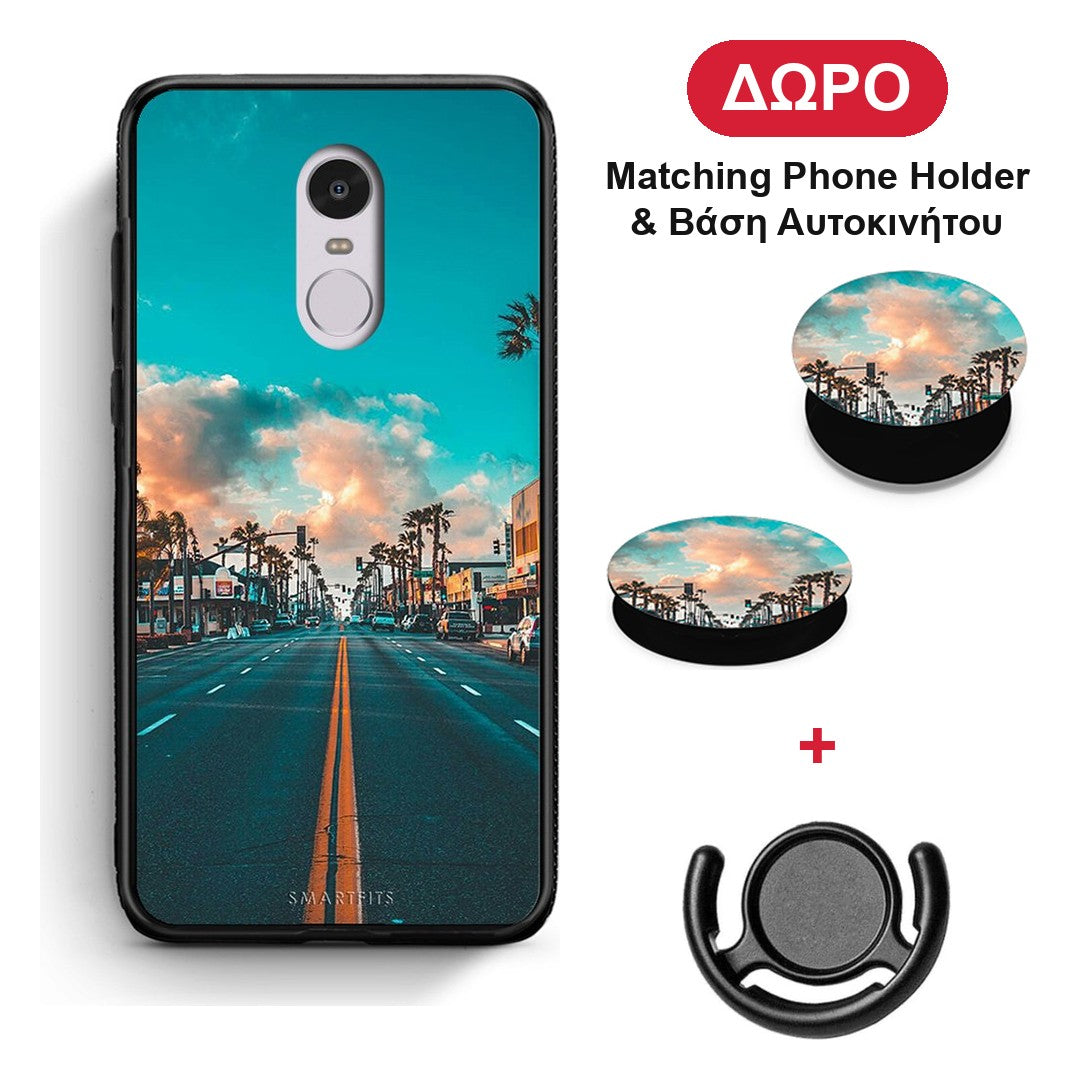 Landscape City - Xiaomi Redmi 5 θήκη + Δώρο Phone Holder & Βάση Αυτοκινήτου