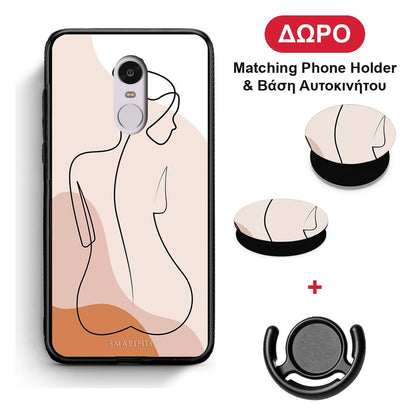 LineArt Woman - Xiaomi Redmi 5 θήκη + Δώρο Phone Holder & Βάση Αυτοκινήτου
