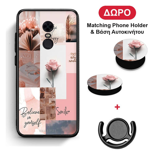 Aesthetic Collage - Xiaomi Redmi 5 Plus θήκη + Δώρο Phone Holder & Βάση Αυτοκινήτου