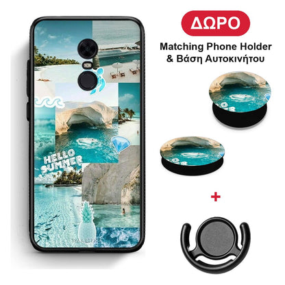 Aesthetic Summer - Xiaomi Redmi 5 Plus θήκη + Δώρο Phone Holder & Βάση Αυτοκινήτου