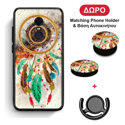 Boho DreamCatcher - Xiaomi Redmi 5 Plus θήκη + Δώρο Phone Holder & Βάση Αυτοκινήτου