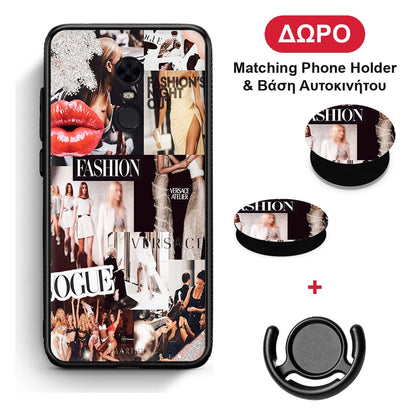 Collage Fashion - Xiaomi Redmi 5 Plus θήκη + Δώρο Phone Holder & Βάση Αυτοκινήτου