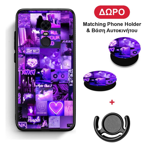 Collage Stay Wild - Xiaomi Redmi 5 Plus θήκη + Δώρο Phone Holder & Βάση Αυτοκινήτου