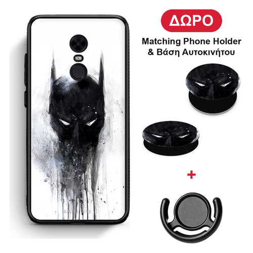 Hero Paint Bat - Xiaomi Redmi 5 Plus θήκη + Δώρο Phone Holder & Βάση Αυτοκινήτου