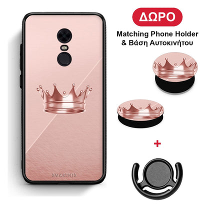 Minimal Crown - Xiaomi Redmi 5 Plus θήκη + Δώρο Phone Holder & Βάση Αυτοκινήτου
