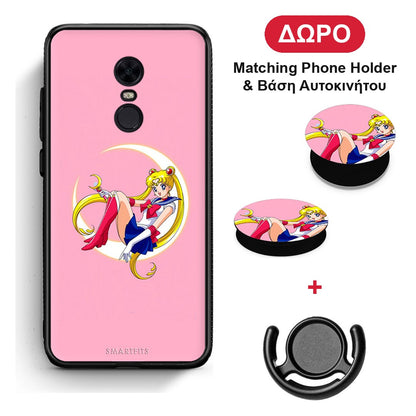 Moon Girl - Xiaomi Redmi 5 Plus θήκη + Δώρο Phone Holder & Βάση Αυτοκινήτου