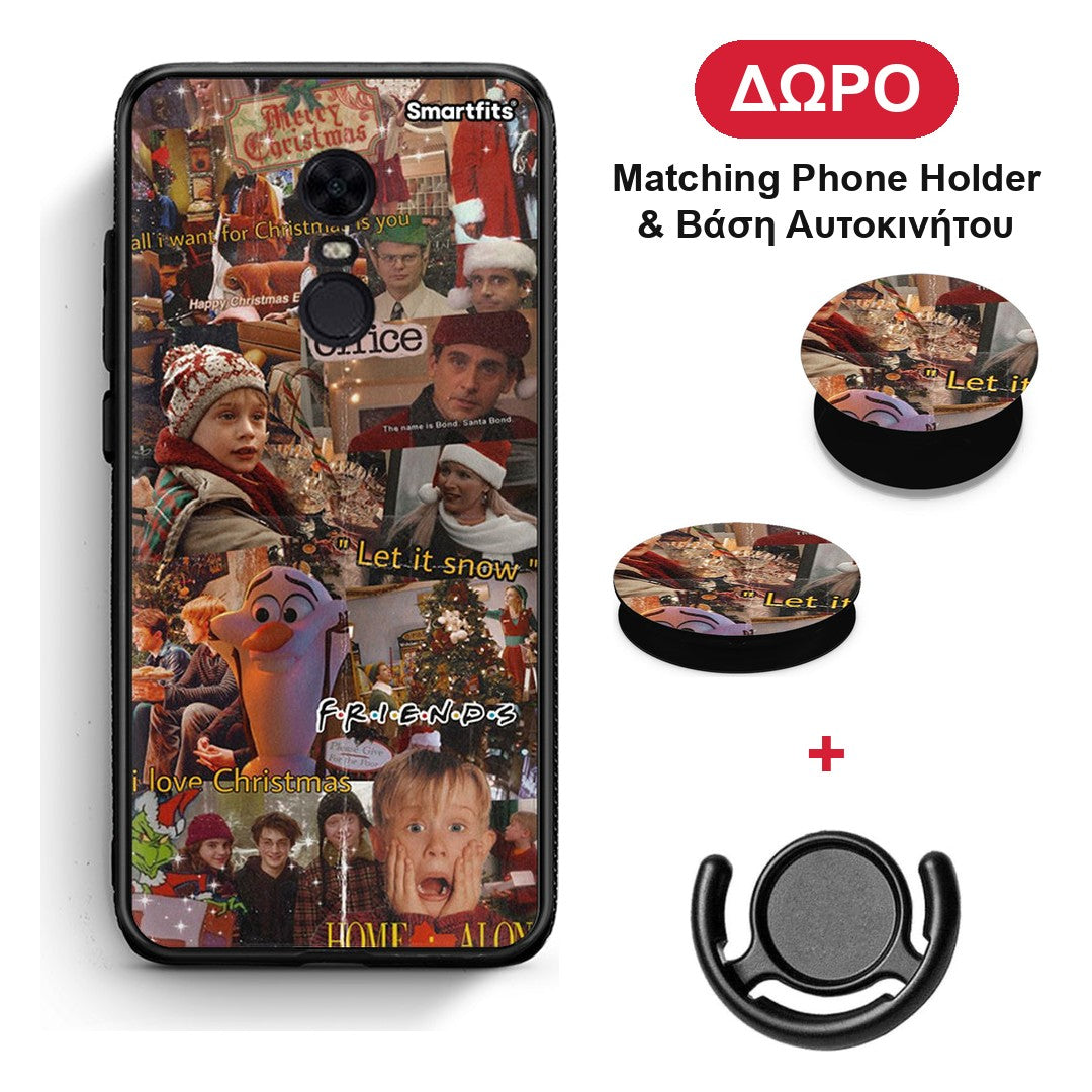 Xmas Wishes - Xiaomi Redmi 5 Plus θήκη + Δώρο Phone Holder & Βάση Αυτοκινήτου