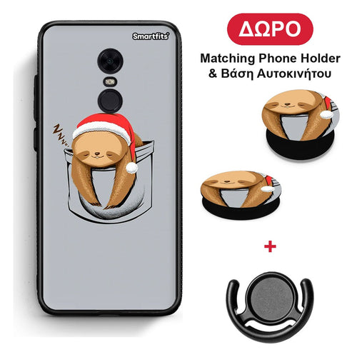 Xmas Zzzz - Xiaomi Redmi 5 Plus θήκη + Δώρο Phone Holder & Βάση Αυτοκινήτου