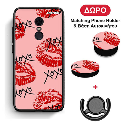 XOXO Lips - Xiaomi Redmi 5 Plus θήκη + Δώρο Phone Holder & Βάση Αυτοκινήτου