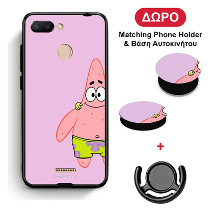 Friends Patrick - Xiaomi Redmi 6 θήκη + Δώρο Phone Holder & Βάση Αυτοκινήτου