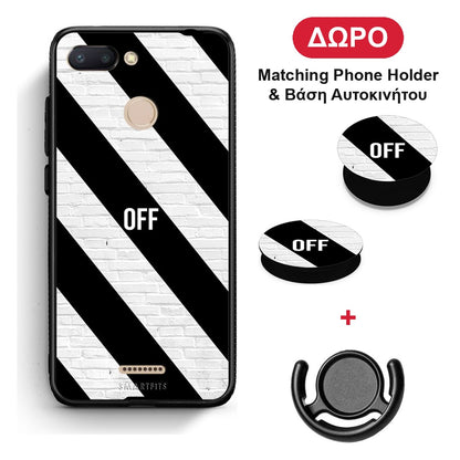 Get Off - Xiaomi Redmi 6 θήκη + Δώρο Phone Holder & Βάση Αυτοκινήτου