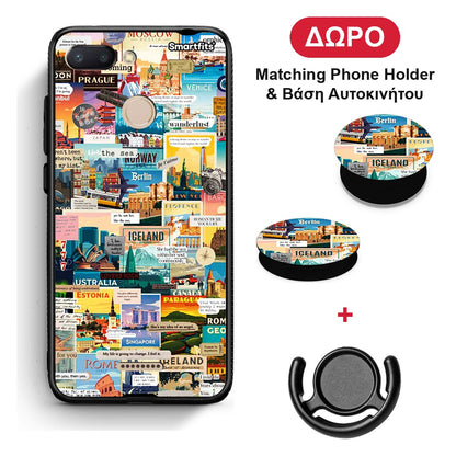 Live To Travel - Xiaomi Redmi 6 θήκη + Δώρο Phone Holder & Βάση Αυτοκινήτου
