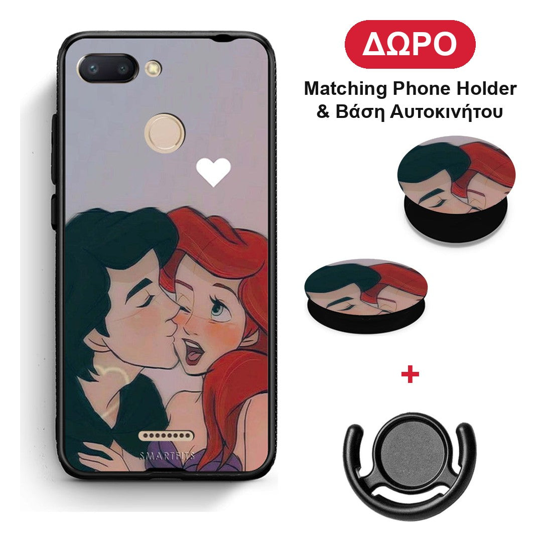Mermaid Couple - Xiaomi Redmi 6 θήκη + Δώρο Phone Holder & Βάση Αυτοκινήτου