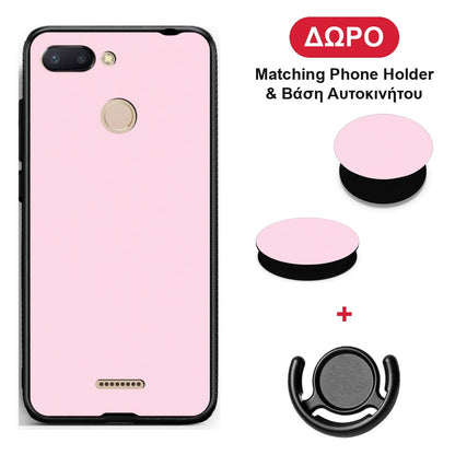 Pale Pink - Xiaomi Redmi 6 θήκη + Δώρο Phone Holder & Βάση Αυτοκινήτου