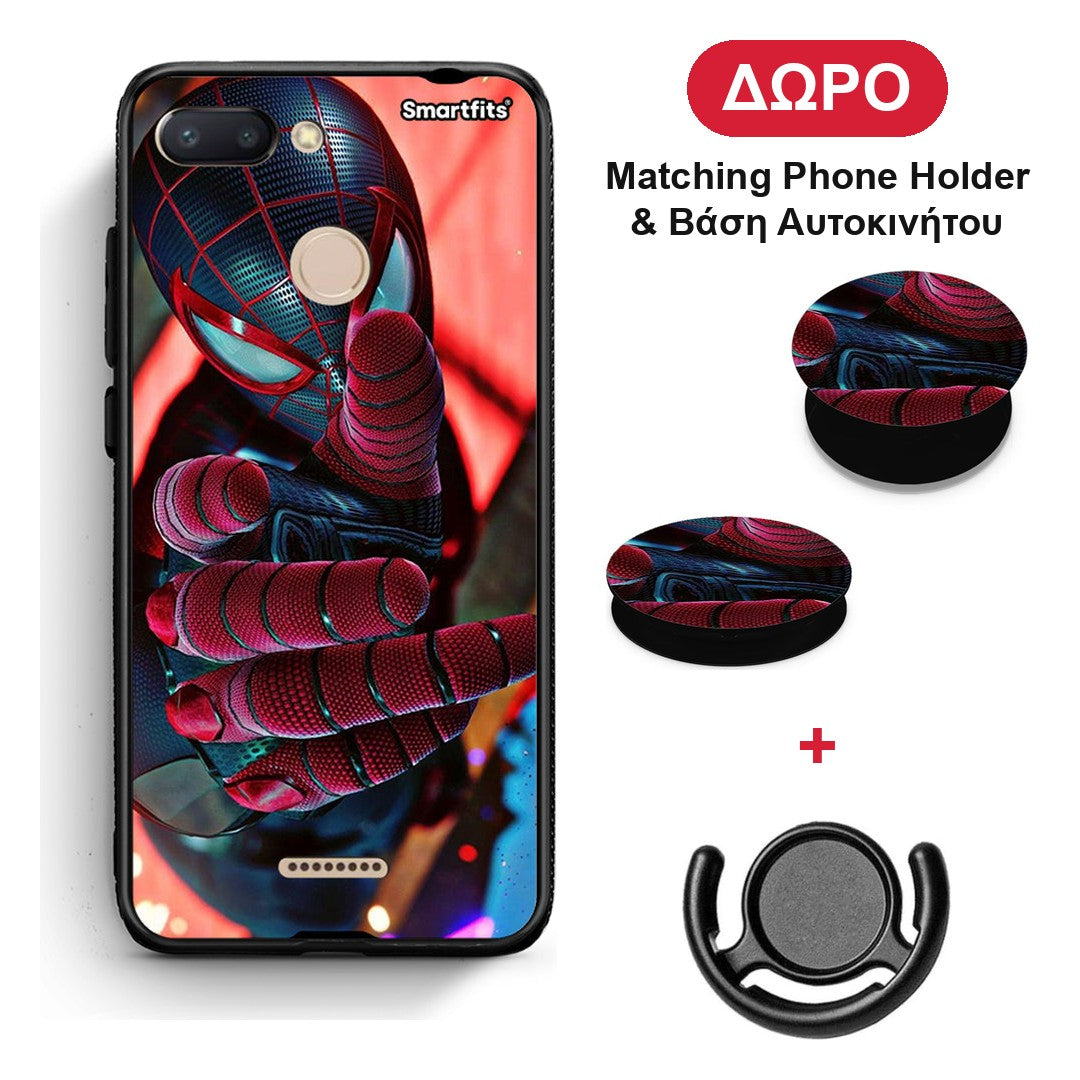 Spider Hand - Xiaomi Redmi 6 θήκη + Δώρο Phone Holder & Βάση Αυτοκινήτου