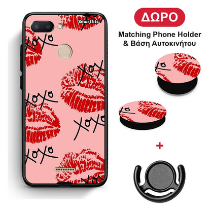 XOXO Lips - Xiaomi Redmi 6 θήκη + Δώρο Phone Holder & Βάση Αυτοκινήτου