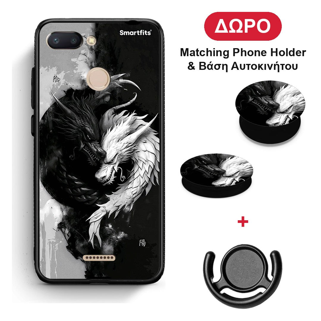 Yin Yang - Xiaomi Redmi 6 θήκη + Δώρο Phone Holder & Βάση Αυτοκινήτου