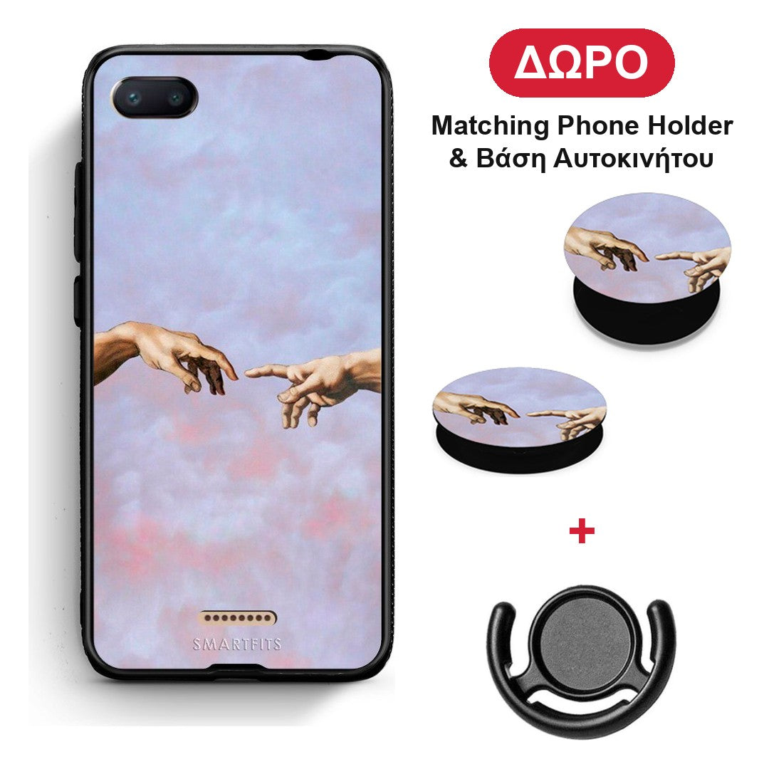 Adam Hand - Xiaomi Redmi 6A θήκη + Δώρο Phone Holder & Βάση Αυτοκινήτου