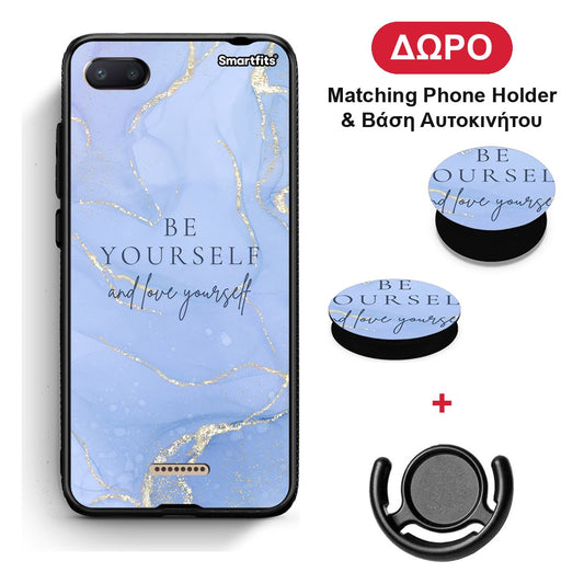 Be Yourself - Xiaomi Redmi 6A θήκη + Δώρο Phone Holder & Βάση Αυτοκινήτου